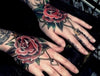 Skeleton Tattoo On Hands