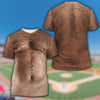 Funny Hairy Chest All Over Print Shirt, HG Dad Bod Illusion T-Shirt, Beer Belly Gag Gift For Dad & Husband, HG Novelty Beach Party Shirt For Men