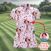 Custom Face Funny Womens Golf Polo Shirt HG  Ladies Golf Shirt