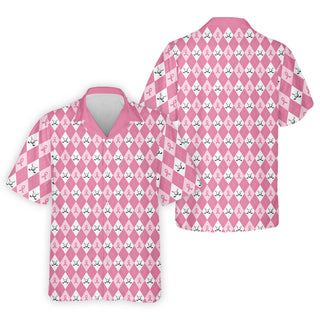 Breast Cancer Hawaiian Shirt HG  Pink Argyle Hawaiian Shirt HG  Breast Cancer Awareness Shirts  Couple Hawaiian Shirt HG