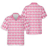 Breast Cancer Hawaiian Shirt HG  Pink Argyle Hawaiian Shirt HG  Breast Cancer Awareness Shirts  Couple Hawaiian Shirt HG