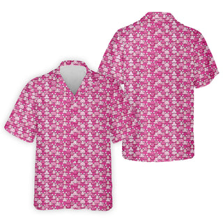 Pink Breast Cancer Hawaiian Shirt HG   Funny Men Hawaiian Shirt HG   Cancer Awareness Shirt  Golfing Apparel