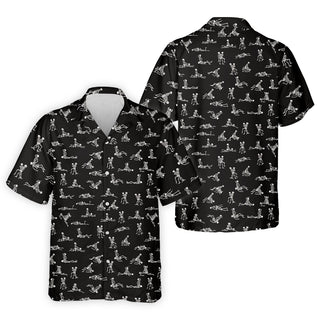 Funny Skeleton Couple Hawaiian Shirt HG  Halloween Gift Idea  Fun Hawaiian Shirt HG  For Men  Unique Gift For Golfer