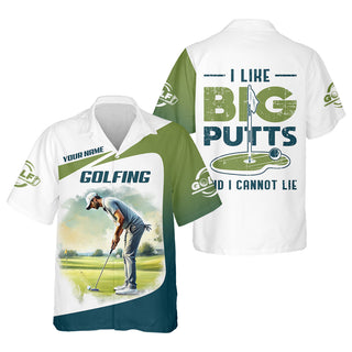 Custom I Like Big Putts And I Can Not Lie Funny Golf    Gift For Golfers  Mens Golf Gift HG