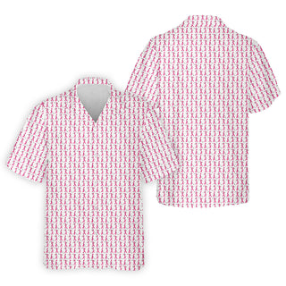 Funny Stick Breast Cancer Hawaiian Shirt HG  Breast Cancer Support Shirts  Funny Men Golf