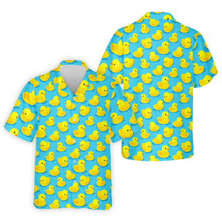Funny Yellow Duck Men's Golf    Fun Golf    Men Fun Hawaiian Shirt HG   Golf Gift For Him