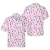 Seamless Pink Green Funny Womens Golf Hawaiian Shirt HG   Ladies Hawaiian Shirt HG   Mothers Day Gifts