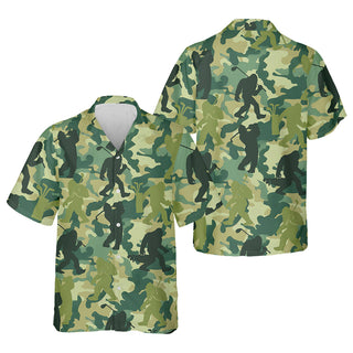 Bigfoot Sasquatch Men's Golf    Funny Hawaiian Shirt HG  Gift For Golfers