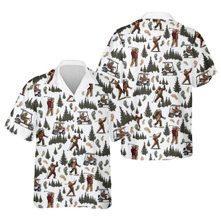 Bigfoot Sasquatch Men's Golf    Funny Hawaiian Shirt HG  Men Golf Gifts
