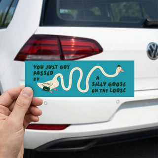 Silly Goose Meme Funny Bumper Sticker Vinyl Car Decal Meme L3N