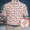 Christmas Tree Cakes White And Red Golf Tops For Men  Christmas Golf Shirt  HG Polo Shirt HGs For Men