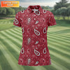 Paisley Bandana Sleeveless Womens Golf Shirt HG   Western Golf Shirt HG s  Custom Ladies Golf Shirt HG