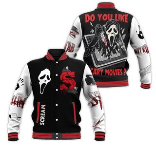 Ghostface Halloween Baseball Jacket LN