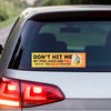 Don’t Hit Me My Piss Jugs Are Full HFN Magnet, Funny Meme Car Decal, Waterproof Vinyl Gag Gift for Weird Humor
