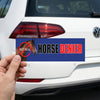 Horse DENIER not real CarBumper Sticker AND MagnetFunny Meme Vinyl Sticker