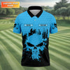 Golf Saved Me From Being A Porn Star Now I'm Just A Swinger Custom Funny Skull Golf Polo Shirt HG  Dad Golf Gift