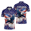 American Eagle And Star Custom Golf Polo Shirt HG  Gift For Golfers  Golf Gift Ideas  America 250 Anniversary Golf Shirt
