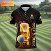 Grip It Rip It Sip It Golf Beer Shirt  Fun Golf Shirts For Men  Funny Golf Polo Shirt HG  Dad Golf Gifts