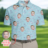 Custom Face Polo Shirt for Golfer  Funny Golf Polo Shirt HG  Gifts For The Golfing Dad  Christmas Golf Gift