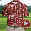 Funny Santa Golfing Christmas Polo Shirts  Christmas Golf Shirt HG   Polo Shirts For Men  Golf Gift For Men