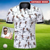 Custom Photo Funny Golf Polo Shirt HGs  Golfing Apparel  Golf Gift For Men