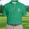 Shamrock Beer Lucky Four Leaf Clover St Patrick Day Polo Shirt HG Polo Shirt HGs For Men  Golf Gift For Men