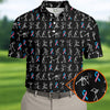 Funny Stick Figure Men's Golf Shirt HG   Male Breast Cancer Awareness Shirt  Breast Cancer Support Shirt  Golf Shirt HG s For Men