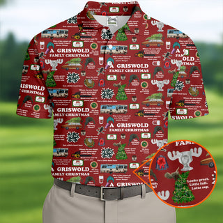 A Griswold Family Christmas Men's Golf Polo Shirt HGs  Christmas Polo Shirt HG Polo Shirt HGs For Men