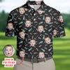 Custom Face Kids Photo  Funny Golf Shirt HG   Golf Shirt HG  For Dad  Christmas Golf Gift