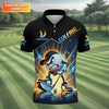 I Was One Under Today Custom Men's Golf Polo Shirt HG  Funny Golf Shirt  HG Dad Golf Gift