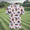 Bigfoot Sasquatch Funny Golf Polo Shirt HG  America 250 Anniversary Polo Shirt HG 4th Of July Polo