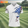 America Skeleton Golf Polo Shirt HG  Golfing Apparel  America 250 Anniversary Golf Clothing  Mens Golf Gift