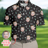 Custom Face Golf Shirt  HG Funny Golf Polo Shirt HG  Golf Gift For Dad  Christmas Golf Gift