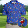 4th Of July Funny Man Golf And Beer Blue Golf Shirt  HG Patriotic Golf Shirt  HG 250th Anniversary Golf Shirts For Men