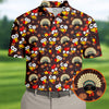 Thanksgiving Polo Golf Tops For Men  Pumpkin Turkey Fun Golf Shirt HG s For Men  Thanksgiving Golf Gift For Men