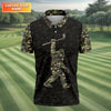 Funny Bigfoot Men's Golf Polo Shirt HG  Mens Golf Shirt  HG Funny Golf Shirt  HG Gift For Golfers