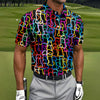 Adult Humor LGBT Rainbow Color Men's Funny Golf Shirt HG s  Pride Month Celebrate Golf Shirt HG s For Men