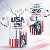 TT USA 250th Anniversary Baseball Jersey 1776?2026 Patriotic Independence Day 4th of July Liberty Statue Print LN