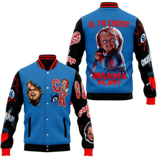 TT Chucckyyy Bomber Baseball Jacket  LN TV Series Baseball Jacket  Movie Bomber Jacket  Comfortable Unisex Bomber  Trendy Jacket  Gift For Fan