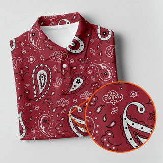 Paisley Bandana Sleeveless Womens Golf Shirt HG   Western Golf Shirt HG s  Custom Ladies Golf Shirt HG