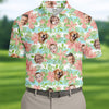 Hawaiian Punch Hibiscus  Pink And Green Shirt  Custom Face Shirt  Flower Men Shirt  Best Gifts For Men Golfers HG