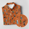 Funny Horror Character Orange Golf Polo Shirt  Horror Movie Shirt  Halloween Golf Shirt HG   Womens Golf Polo
