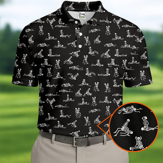 Funny Skeleton Couple Golf Shirt HG   Halloween Gift Idea  Fun Golf Shirt HG s For Men  Unique Gift For Golfer