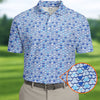 Adult Humor Funny Pattern Golf Polo Shirt HG  Dad Golf Gift  Christmas Golf Gift