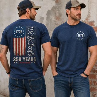 TT We The People Shirt  250th Anniversary USA  1776 To 2026 Tee  Patriotic Mens Top  Veteran Gift  4th Of July Apparel  Trending 4th of July Day Tee LN