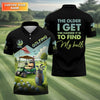 The Older I Get Custom Men's Golf Polo Shirt HG  Funny Polo Shirt HG Dad Golf Gift