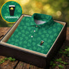 Vitamin G Shamrock Pattern Golf And Beer Green Golf Shirt  HG St Patrick's Day Golf Shirt  HG Polo Shirt HGs For Men