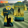 Bigfoot Men's Golf Polo Shirt  Dad Golf Gift  Mens Golf Gift  Funny Golf Shirt HG   Golf Gift Ideas For Him