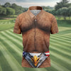 Hairy Body Funny Eagle American Flag Golf Shirt HG   250th Anniversary 4th Of July Golf Shirt HG s For Men