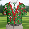 Christmas Pattern Fun Golf Shirt HG s For Men  Christmas Golf Shirt HG   Unique Gift For Golfer  Polo Shirts For Men